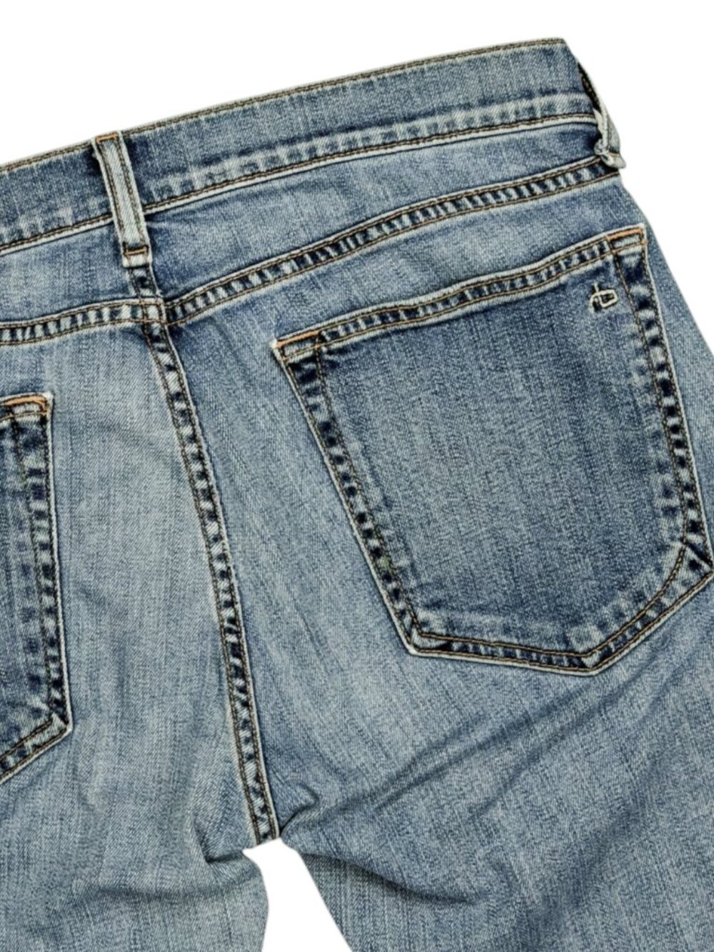 Rag & Bone Dre Slim Boyfriend Jeans Womens Size 29 Cropped Dark Wash W1590K510 - Picture 8 of 14